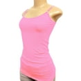 thumbnail image 1 of Women's Plain Basic Solid Tank Top Cami with Adjustable Spaghetti Bra Strap Junior Size & Junior Plus Size, 1 of 4
