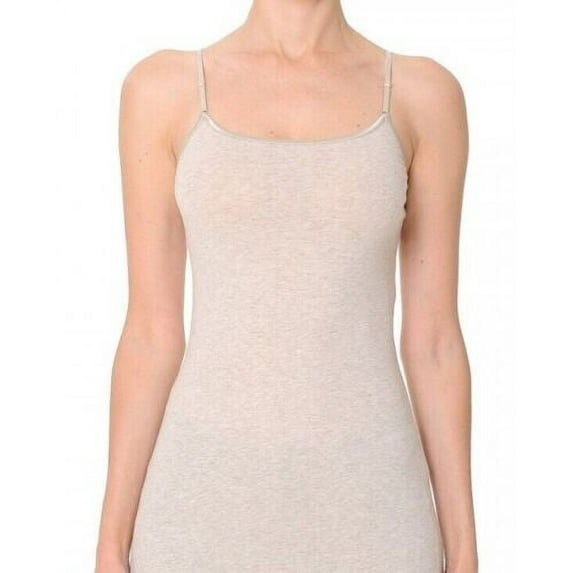 Women's Plain Basic Solid Tank Top Cami with Adjustable Spaghetti Bra Strap Junior Size & Junior Plus Size