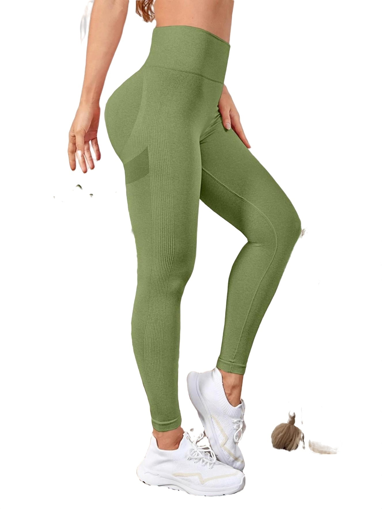 Buy Women Green Ponte Plain Leggings 127093347 in Saudi Arabia