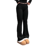 KOGMO Women's Cotton Leggings With Pockets - Full Length Active Workout Leggings For Yoga, Running, Casual