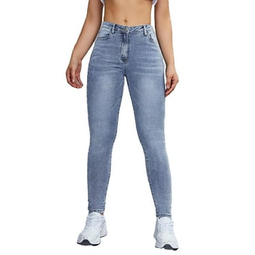 Women's Plain Skinny Light Wash Jeans XS (2)