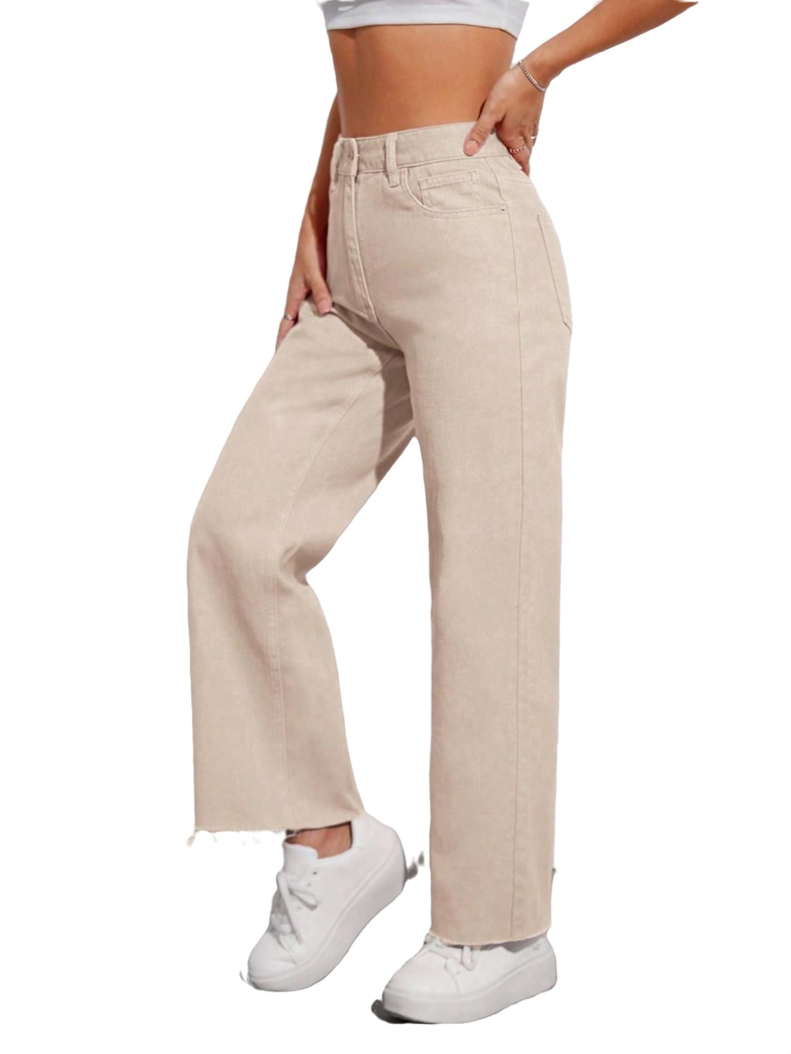 Women s Cotton Blend Pull on Color Jeggings Camel Large Walmart