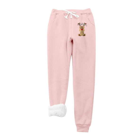Women's Plain Sweatpants Printed Workout Fleece Warmth Sweatpants with Pockets Wide Leg Cargo Trousers Baggy Jogging Joggers Casual Lounge Active Pants High Waisted Tracksuit Bottoms