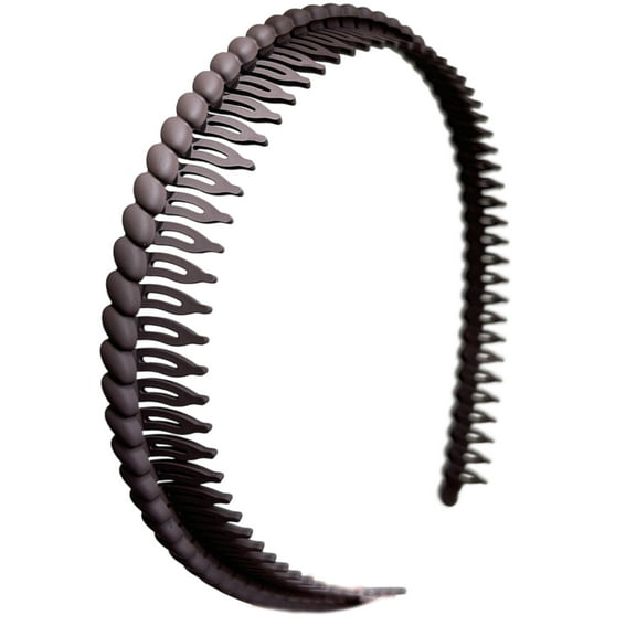 Women's Plastic Headbands with Teeth Comb Anti Slip Design for Secure and Stylish Wear