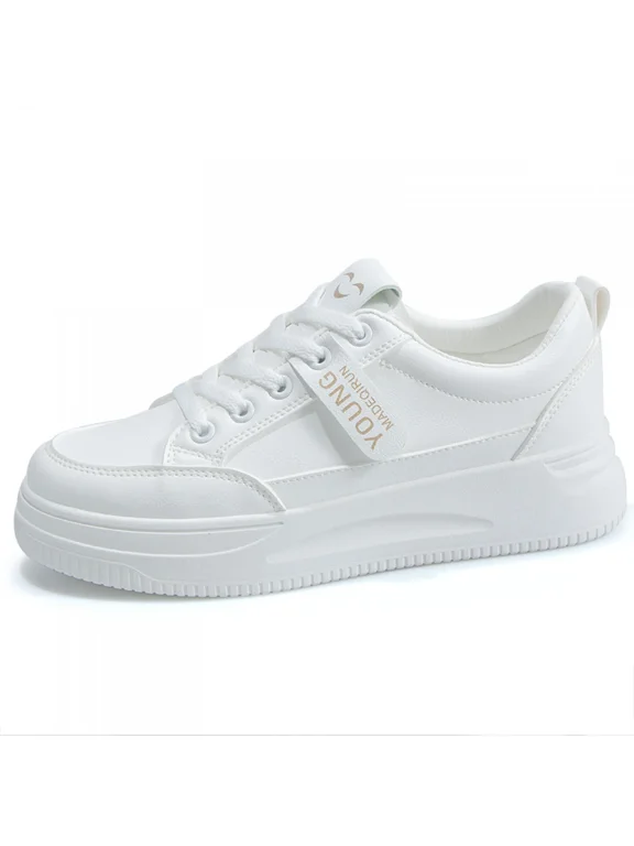 Women's Platform Casual Lace Up Sneakers, Wide Width Available