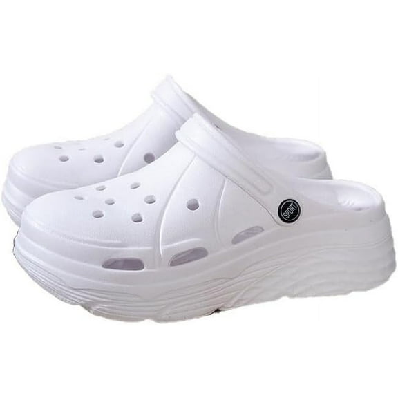 Women's Platform Clogs Slip On Slides Shoes Beach Sandals Gardener Clog Hight Heels Mule Slippers Garden Shoes