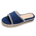 thumbnail image 1 of Women's Platform Espadrille Fisherman Sandals Casual Beach Shoes With Ankle Strap And Open Toe Design, 1 of 9