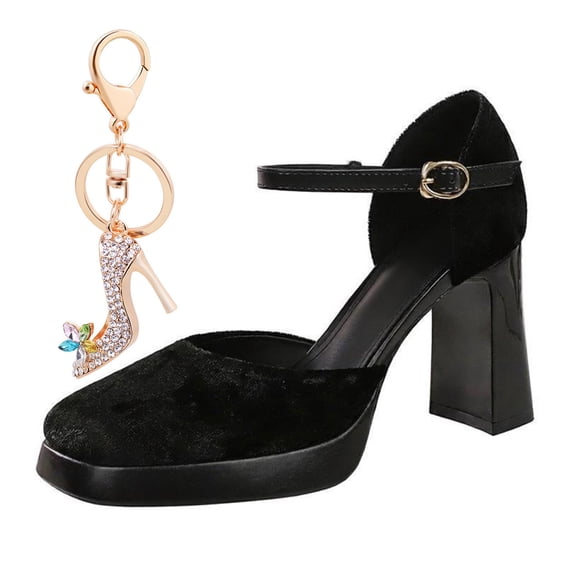 Women's Platform Pumps High Heel 9CM Ankle Strap Fashion Wedding Party Dress Shoes