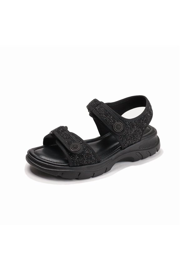 Women's Platform Roman Sandals - 4cm Wedge Open-Toe Sandals with Adjustable Straps