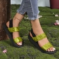 thumbnail image 1 of Women's Platform Sandals Slingback Sparkly Sandals Outdoor Beach Sandals (Gold 9), 1 of 8