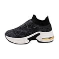 thumbnail image 1 of Women's Platform Shoes Mesh Sneakers Wedges Outdoor Travel Black 39, 1 of 7