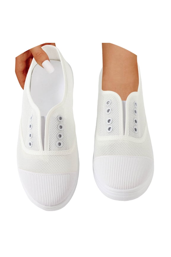 Women's Platform Sneakers Bold Style for Fashion Statements Canvas Shoes Fabric Trainers Casual Walking Summer Boat Low Loafer On Flat Wide Feet Breathable Com