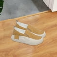 thumbnail image 1 of Women's Platform Sneakers Spring Summer Casual Shoes Streetwear Rubber Sole Round Toe Breathable Sports Shoes for Driving Camping Work , Yellow, 37, 1 of 10