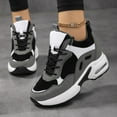 thumbnail image 1 of Women's Platform Sneakers Wedges  Lace Up Shoes Increase Fashion Sneakers for Womens Girls, 1 of 6