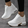 thumbnail image 1 of Women's Platform Sneakers Wedges  Lace Up Shoes Increase Fashion Sneakers for Womens Girls, 1 of 6