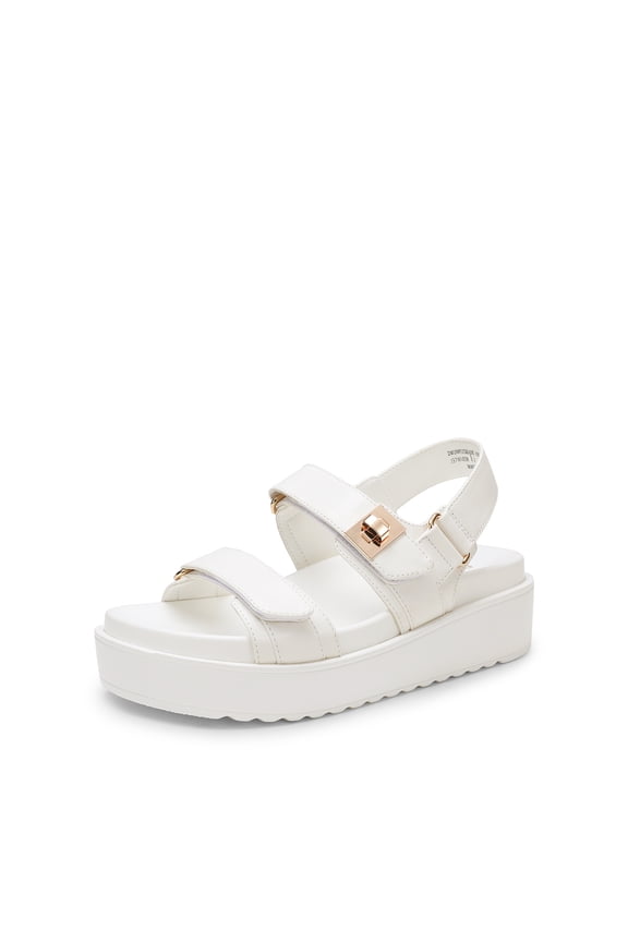 Women's Platform Wedge Sandals with Adjustable Straps and Arch Support Footbed