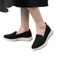 thumbnail image 1 of Women's Platform Wedges Orthopetic Slip on Walking Shoes Comfortable Memory Foam Nurse Driving Loafers, 1 of 6
