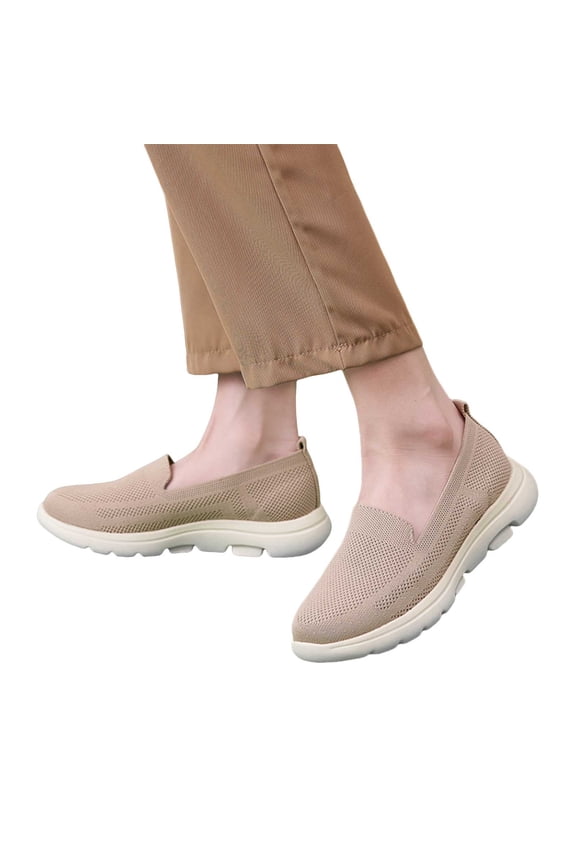 Women's Platform Wedges Orthopetic Slip on Walking Shoes Comfortable Memory Foam Nurse Driving Loafers