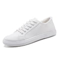 thumbnail image 1 of Women's Play Fashion Sneaker White Color Washed and Leopard Canvas Slip on Shoes, 1 of 10