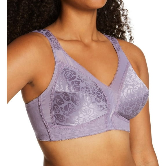 Women's Playtex 4693 18 Hour Original Comfort Strap Wirefree Bra (Perfectly Purple 42C)