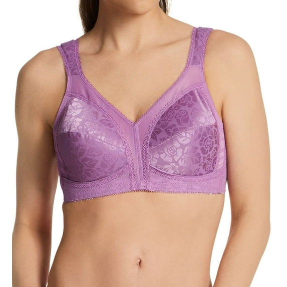 Women's Playtex 4693 18 Hour Original Comfort Strap Wirefree Bra (Tinted Lavender 36D)