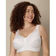 Playtex Wirefree Bra 18 Hour 4695 Front-Close With Flex Back M Frame Breathable Women's