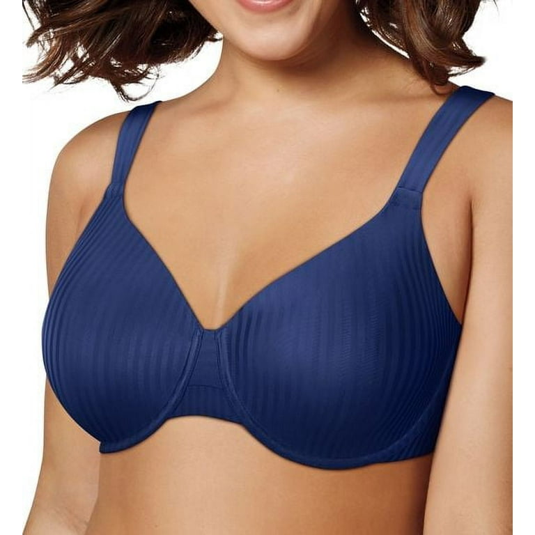 Women's Playtex 4747 Secrets Perfectly Smooth Underwire Bra (In the Navy  44D)
