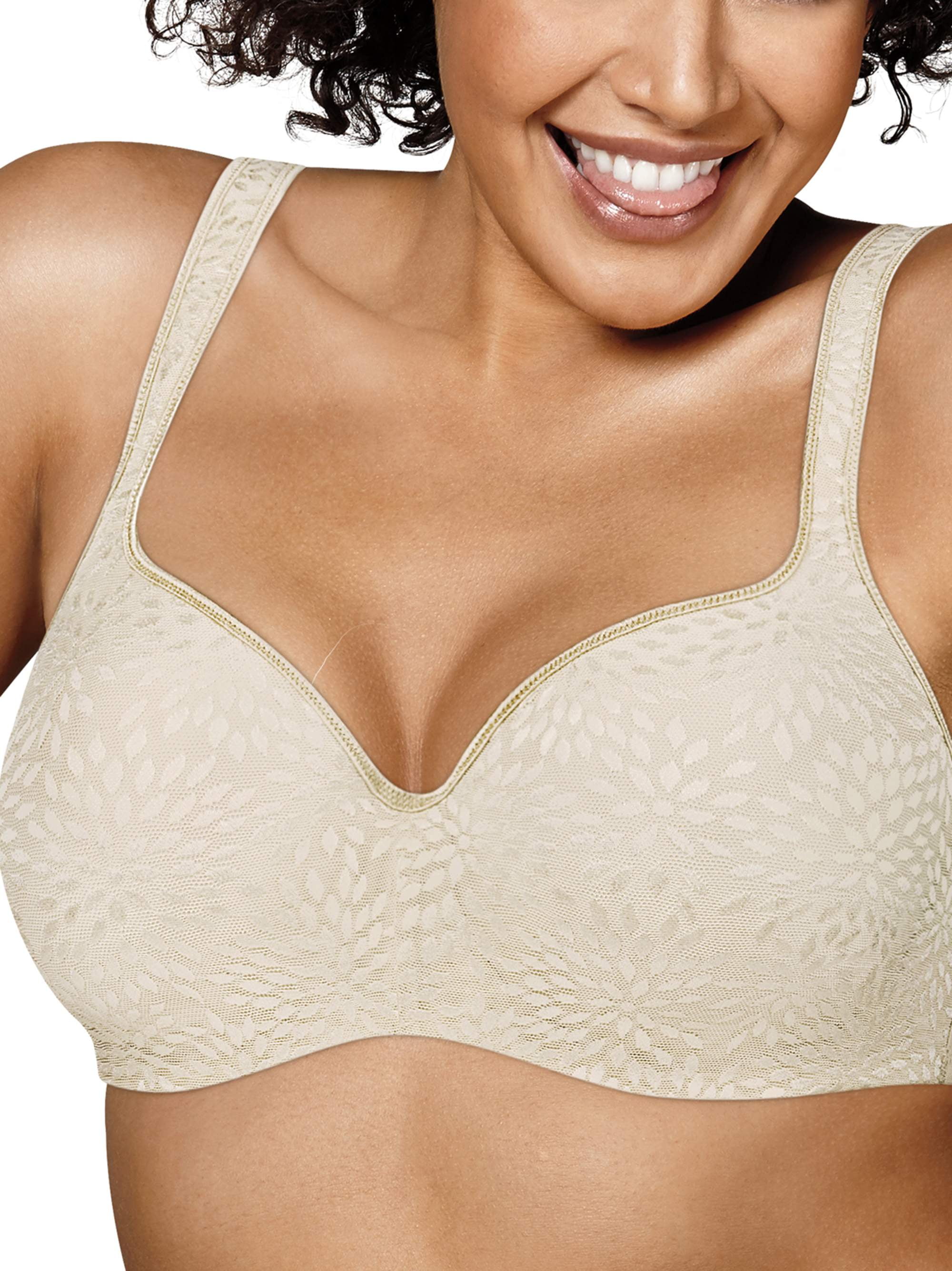 Women's Playtex 4823 Secrets Amazing Shape Balconette Underwire Bra (Mother  of Pearl 40D) 