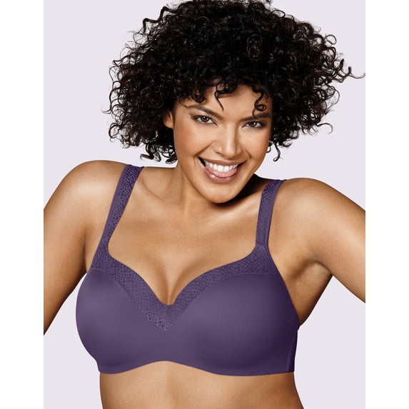 Women's Playtex 4823 Secrets Amazing Shape Balconette Underwire Bra (Purple Aura 40C)