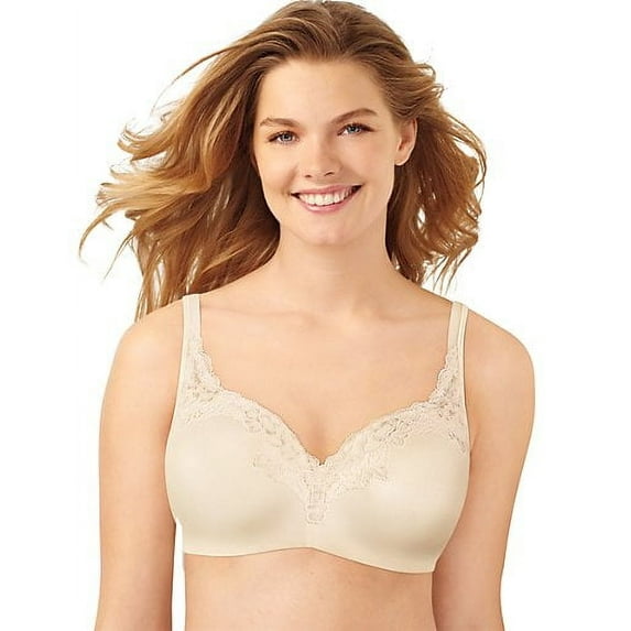Women's Playtex 4823H Secrets Body Revelation Underwire Bra with Lace (Mother of Pearl 42DDD)