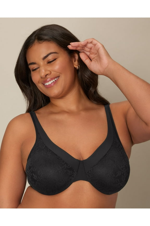 Secrets Ultra Soft No Poke Dreamwire Underwire Bra Black 38B Women's