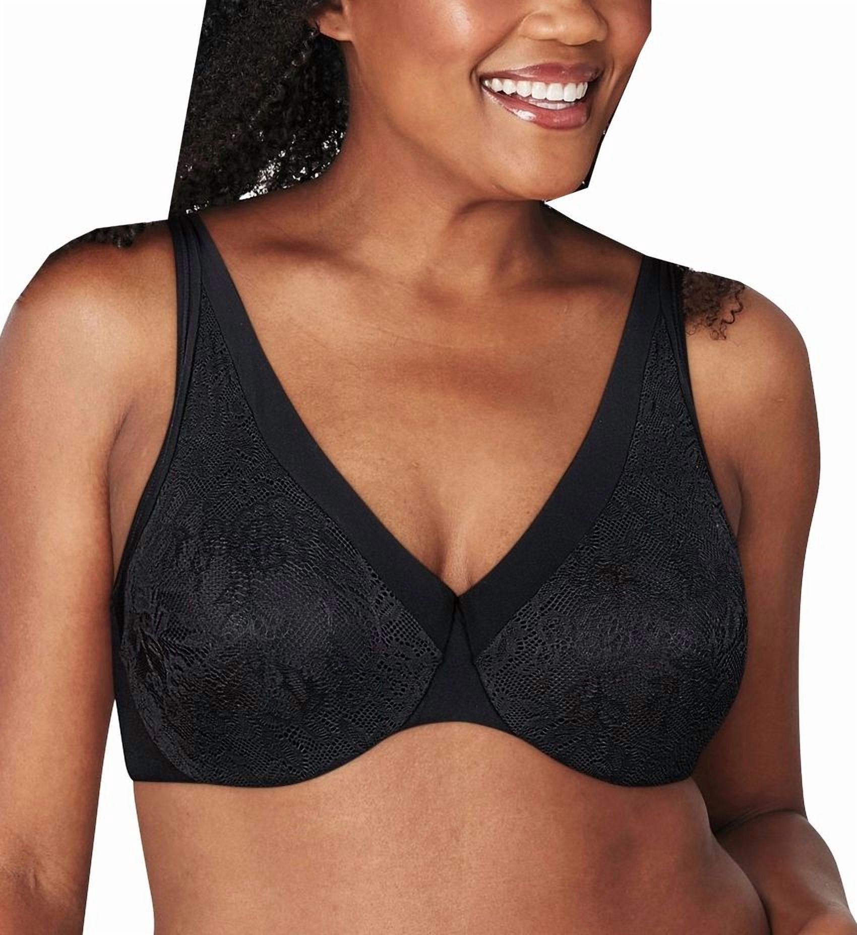 Women's Playtex 4833 Ultra Soft No Poke Dreamwire Underwire Bra (Black 38DD)