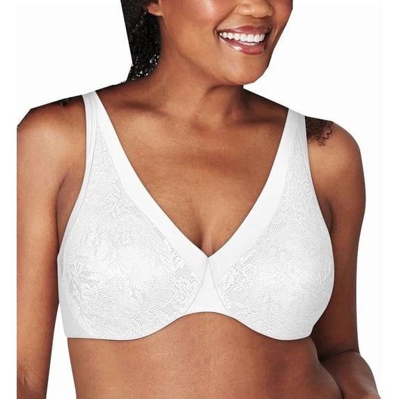 Women's Playtex 4833 Ultra Soft No Poke Dreamwire Underwire Bra (White 40DD)
