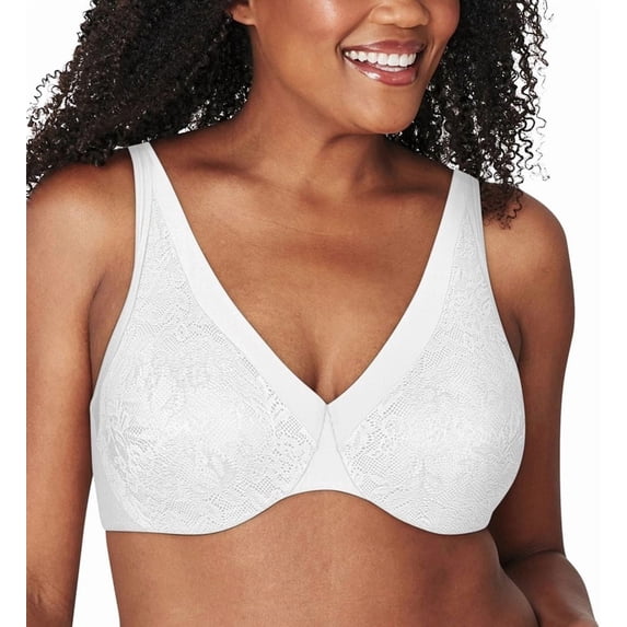Women's Playtex 4833 Ultra Soft No Poke Dreamwire Underwire Bra (White 42B)