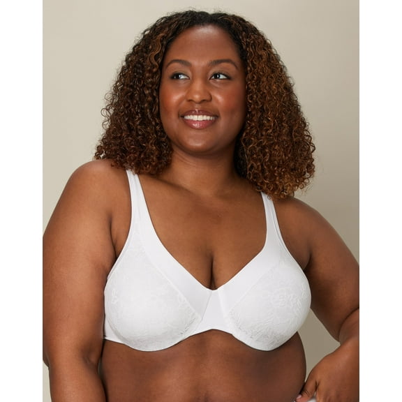 Playtex Secrets Ultra Soft No Poke Dreamwire Underwire Bra White 44DD Women's