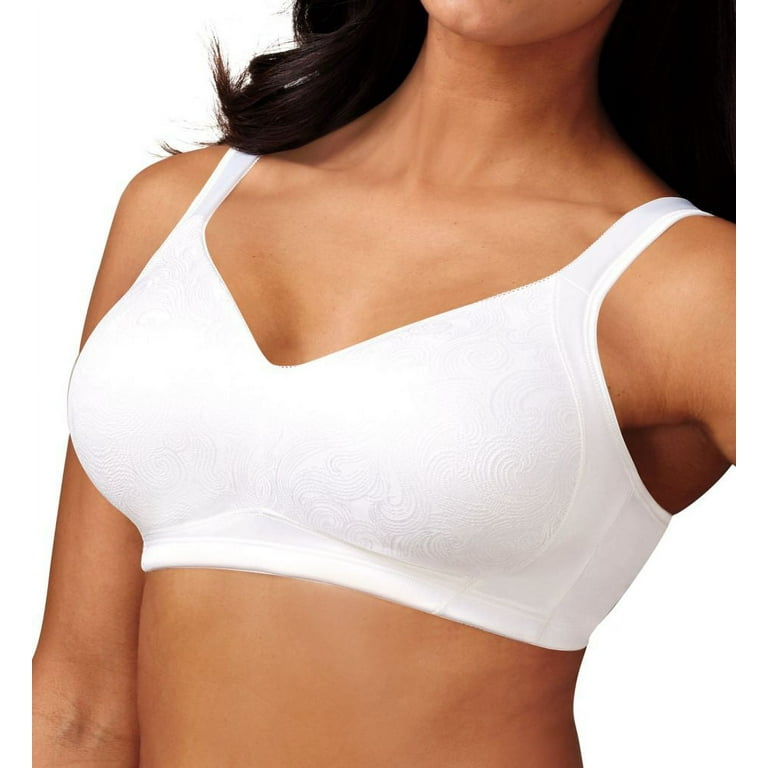 Women's Playtex 4912 18 Hour Undercover Slimming Wirefree Bra (White 38C)