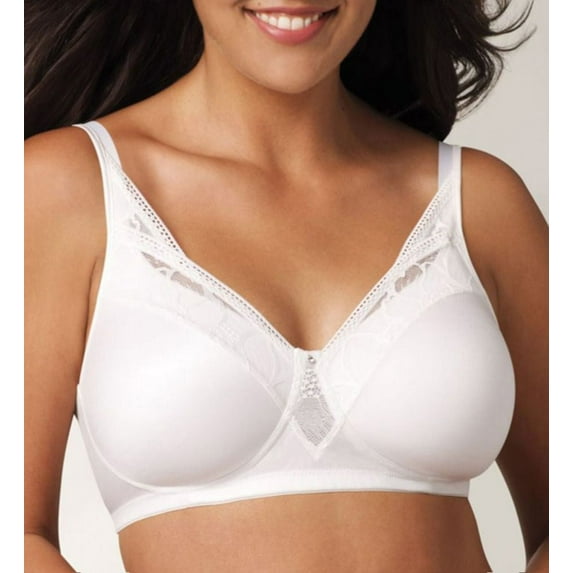 Women's Playtex 4S73 Secrets Feel Gorgeous Wirefree Bra (White 40D)