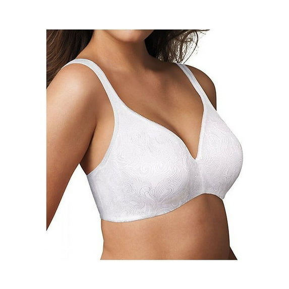 Women's Playtex 4T88 Secrets Undercover Slimming Underwire Bra (White Jacquard 38D)