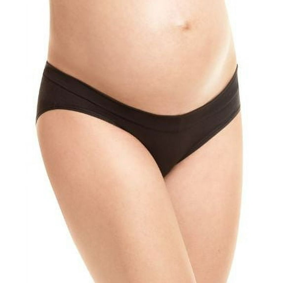 Women's Playtex PMVFHS Maternity V-Front Hipster Panty - 3 Pack (GreyHeather/Cafe/Black 2X)