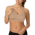 thumbnail image 1 of Women's Playtex US3002 Shaping Foam Wirefree Nursing Bra with Lace (Cafe Au Lait S), 1 of 3