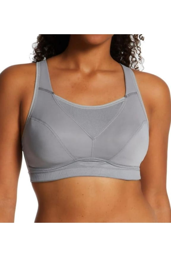 Women's Playtex US4221 Bounce Control Wire Free Sports Bra (Coolest Grey Heather 42D)
