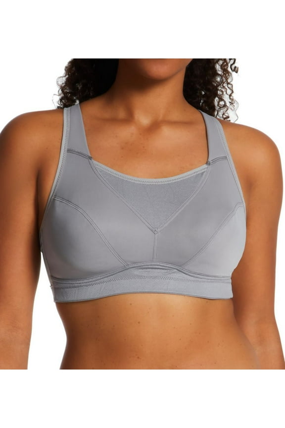Women's Playtex US4221 Bounce Control Wire Free Sports Bra (Coolest Grey Heather 44C)