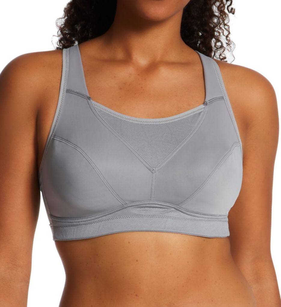 Women's Playtex US4221 Bounce Control Wire Free Sports Bra (Coolest Grey  Heather 46D) 