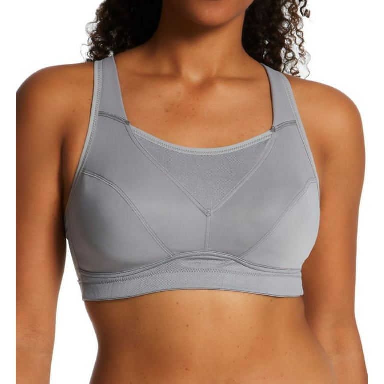 Women's Playtex US4221 Bounce Control Wire Free Sports Bra (Coolest Grey  Heather 46D)