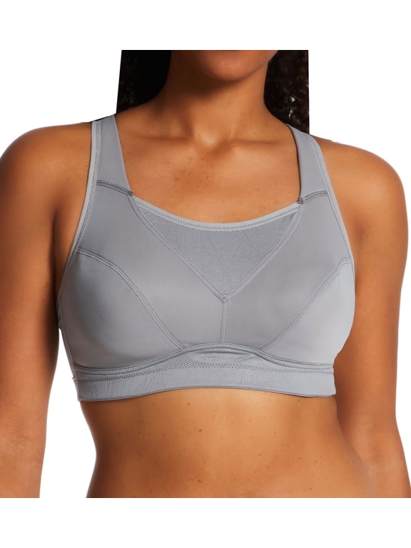 Women's Playtex US4221 Bounce Control Wire Free Sports Bra (Coolest Grey Heather 48C)