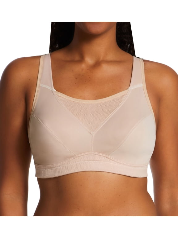 Women's Playtex US4221 Bounce Control Wire Free Sports Bra (Taupe 42DD)