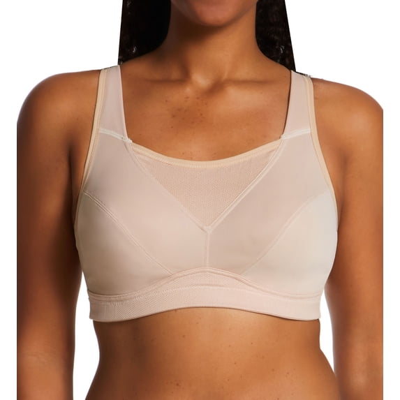Women's Playtex US4221 Bounce Control Wire Free Sports Bra (Taupe 46DDD)
