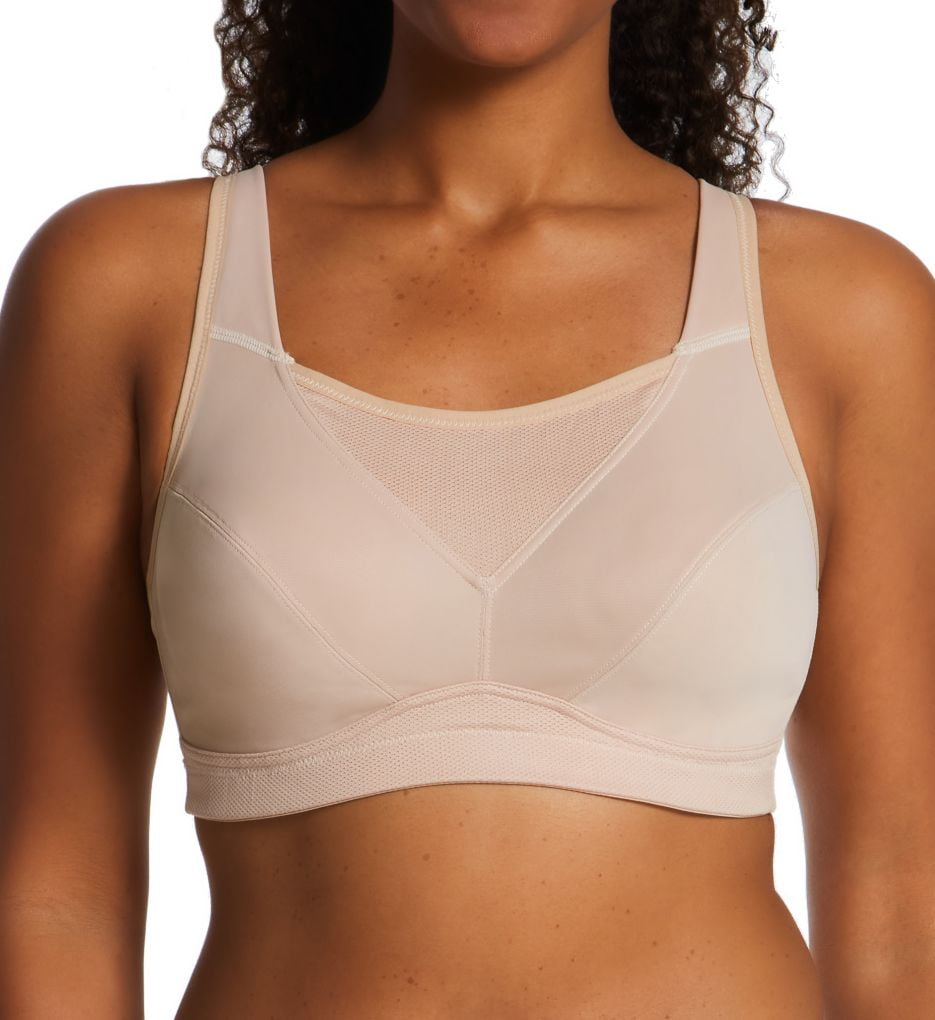 Women's Playtex US4221 Bounce Control Wire Free Sports Bra (Coolest Grey  Heather 42D)