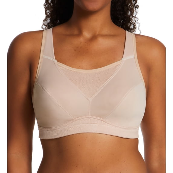 Women's Playtex US4221 Bounce Control Wire Free Sports Bra (Taupe 50DDD)