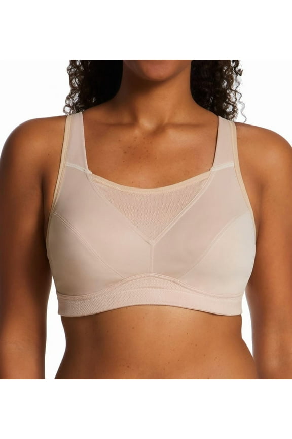 Women's Playtex US4221 Bounce Control Wire Free Sports Bra (Taupe 50DDD)